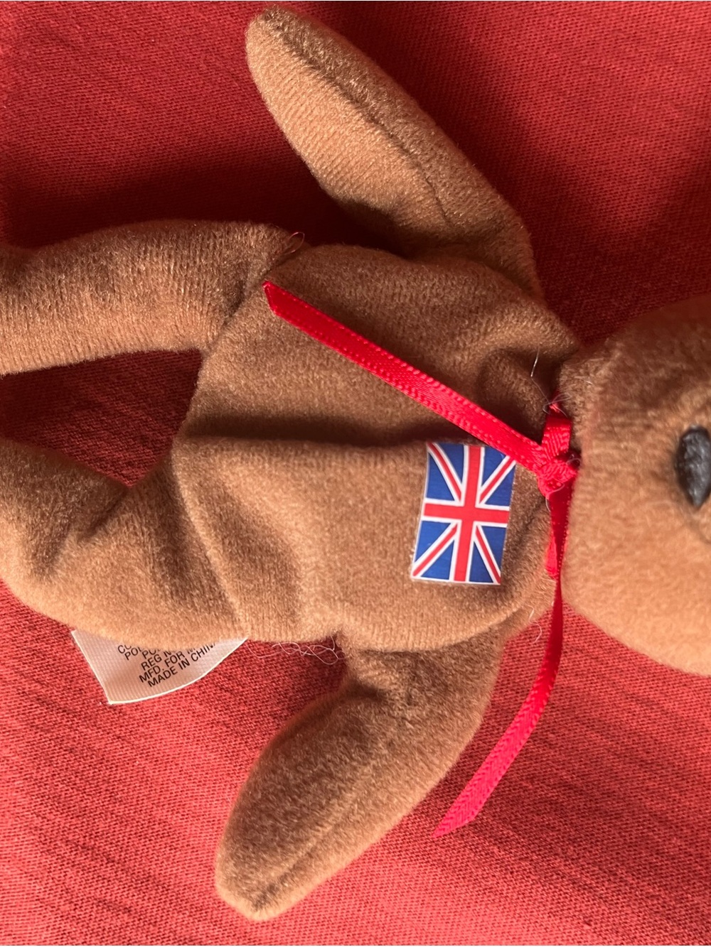 Ty beanie British flag